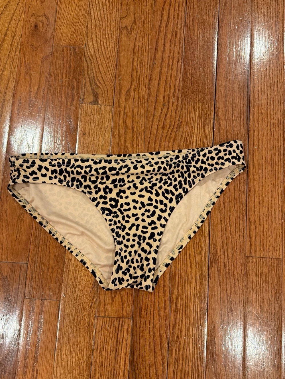 MICHAEL Michael Kors Leopard-Print Bikini Bottoms - Beige and Black